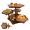 New Hot Sale Wholesale Acacia Wood Multi-layer Dessert Cake Stand for Wedding Party