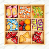 Bamboo Wooden Eco-Friendly American Style Rectangle Camping Dried Fruit Box Engraving Food Gift Dishes Plates