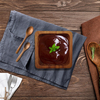 Eco-Friendly Mini and Disposable Wooden Square Bowl for Soy Sauce Dessert Dipping Sauce Perfect for Camping