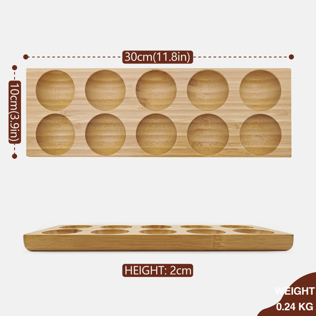 2026 New Bamboo Egg Holder Storage Stand with Eco-Friendly Design and Stirring Function