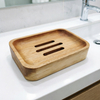 Custom Factory Direct Wholesale Bathroom Wooden Bamboo Natural Soap Dish Holder Wood Storage Soap Box Container