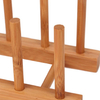 Kitchen Storage Cabinet Dish Plate Book Bowl Cup Pot Lid Cutting Board Drying Bamboo Standing Type Non-folding Detachable Rack