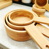 Premium 5-Piece Bamboo Measuring Spoon Set, Natural Bamboo Measuring Cups for Baking, Cooking & Kitchen Prep