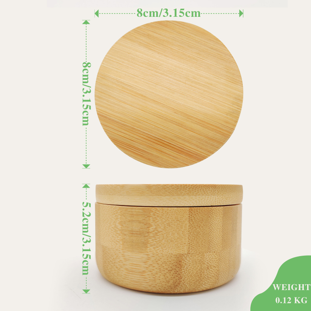 Eco-Friendly Carved Bamboo Salt Keeper with Laser Logo Swivel Lid Stylish Multifunction Seasoning Storage for Home Kitchen Use