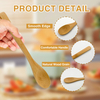 Bamboo Printed Logo Ice Cream Jam Small Wooden Spoon Long Handle 10ml Capacity Durable Eco-Friendly Modern Design Business Gift
