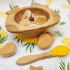 Eco-Friendly Baby Toddler Bamboo Stay Put Spill Proof Suction Bowl Bamboo Plate Kids