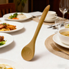 Customized Logo Classic Eco-Friendly Natural Bamboo Coffee & Honey Stirring Spoon with Long Handle