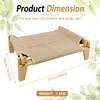 Durable Modern Small Dog Pet Bed Sustainable Bamboo Frame for Indoor Outdoor Cat Scratching Board Wear-Resistant Cat Scratching