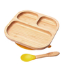 Eco Bamboo Baby Plate with Suction Ring