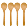 Custom Eco-Friendly Bamboo Tea Spoons with Logo 10ml Capacity Tea Jam Coffee Serving Spoon Scoop