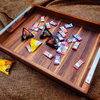 Acacia Wooden Tray Handle Large Rectangular Decorative Tray for Living Room for Bed Coffee Table Footstool Storage