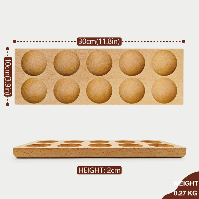 Wooden Double Row Egg Storage Box Home Organizer Rack Eggs Refrigerator Holder Kitchen Fresh Keeping Accessories