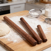 Wooden Non-Stick Decorative Sapele Wood French Rolling Pins for Baking Pie Crust Cookie Pastry Pizza Dough