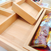 Sustainable Modern Portable Pressed Bamboo Lacquer Finish Multi-Compartment Serving & Storage Tray