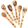 YCZM Bamboo Utensil Set Wooden Cooking Spoons and Spatulas Kitchen Tools Perfect for Nonstick Pan and Cookware