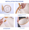 Wholesale Bamboo Circular Foldable Laundry Basket for Collecting Dirty Towels and Clothes