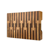 High Quality Custom Rectangular End Grain Solid Wood Cutting Board for Sale Laser Logo Environmentally Friendly Materials