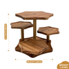 New Hot Sale Wholesale Acacia Wood Multi-layer Dessert Cake Stand for Wedding Party