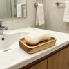 Custom Factory Direct Wholesale Bathroom Wooden Bamboo Natural Soap Dish Holder Wood Storage Soap Box Container