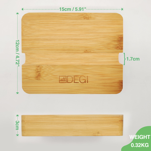 Premium Bamboo Phone Stand, Customizable Engraved Wooden Phone Holder for Office Desk & Home Use