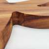 Kitchen Acacia Wood Round Cutting Board With Handle Countertop for Meat Bread Charcuterie Board