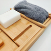 Bamboo Bath Caddy Wood Bathtub Tray Extendable Bridge with Holder for Candle Wine Glass Book Tablet Ipad Phone