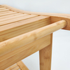 Bamboo Solid Surface Shower Bench Bathroom Accessories Shower Bench Chair Wood Shower Seat Bath Stool