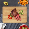 Personalized Carved Rubberwood Square Cutting Board Eco-Friendly Kitchenware Cheese Board Chopping Block for Couples Souvenir