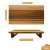 Acacia Wood Column Base Tray Cutting Board Kitchen and Home Decorative Chopping Block