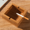 Bamboo square Smoking Ashtray
