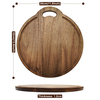 Wholesale Acacia Wood Cutting Board for Chopping in Kitchen or Restaurant Custom Logo Round Cheese Board
