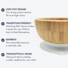 Home Decoration Modern New Chinese Custom Round Feeding Set Salad Bowl Fruit Wooden Style Bamboo American Craft Baby Bowls