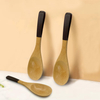 Environmentally Friendly and Non-toxic 7-Inch Serving Utensils Large Bamboo Spoon for Cooking Scoops Included
