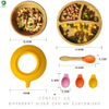 Network Sell Like Hot Cakes | 100% Bamboo Is BPA Free | Multicolor Baby Silicone Bowl Set
