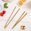 Wholesale Eco-friendly Biodegradable Bamboo Mini Grill Tongs Salad Mixing Utensils