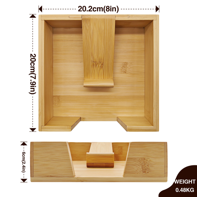 Natural Eco-friendly High Quality Wooden Tissue Box Napkin Holder for Bathroom Office Desk Nightstand