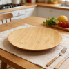 Modern Creative Bamboo Tray Dinner Plate with Engraving Durable for Home Hotel Restaurant Party Use
