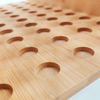 Laboratory test Glass Tube Coffee Beans Flower Tea Display Rack Holder Bamboo Wooden test Tube Spice Rack