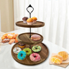 Wholesale Customizable 3 Tier Tiered Wooden Storage Rack Cake Stand for Wedding Party