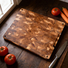 Luxury Flexible Large End Grain Black Walnut Cutting Board for Kitchen With Juice Groove