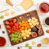 Acacia Wood Cutting Board, Edge Grain Chopping Board with Juice Groove, Reversible and Knife Friendly, for Entertaining, Kitchen
