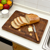 Acacia Wood Cutting Board, Edge Grain Chopping Board with Juice Groove, Reversible and Knife Friendly, for Entertaining, Kitchen