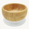 Custom Round Shape Bamboo Bowl with Silicone Suction for Babies and Kids Children's Tableware for Dining