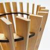 Wholesale Eco-Friendly Custom Bamboo Utility Rack Natural Bamboo Cutlery Spoon Wood Utensil Holder Flatware Organizer Kitchen
