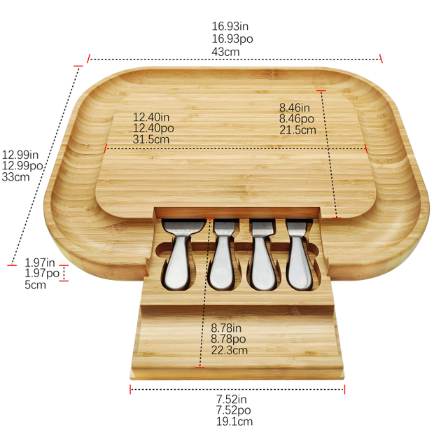 YCZM Hot Sells Organic Bamboo Cutting Boards Large Kitchen Cutting Board and Wooden Cheese Board