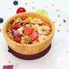 Home Decoration Modern New Chinese Custom Round Feeding Set Salad Bowl Fruit Wooden Style Bamboo American Craft Baby Bowls