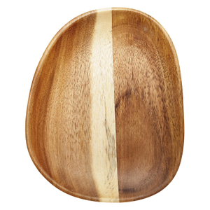 Wholesale Customized Handmade Solid Black Acacia Wood Dinner Charger Plates Round Dessert Platters Home and Restaurant Use