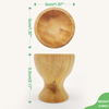 Customized Eco-Friendly Bamboo Egg Holder Stand High Quality Modern Elegant Dishwasher Safe Storage Function Home Bakery Kitchen