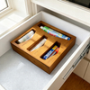 Durable Square Bamboo Lacquer Finish Storage Box Lid-Natural Color Tableware American Style Folding Design 0-1L Capacity Hot
