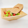 Wholesale Eco-friendly Bamboo Wood Salad Bowl Set With 2 Server Utensils for High Quality